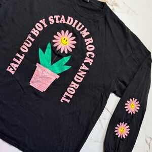 Fall Out Boy Stadium Tour Shirt 2021 Unisex 2XL Long Sleeve Flowers Y2K Floral